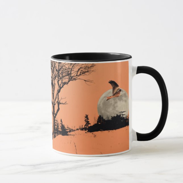 Red Kites in the Wooded Landscape Mug (Right)