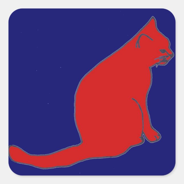 Red Kitty stickers (Front)