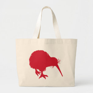 Red Kiwi Large Tote Bag