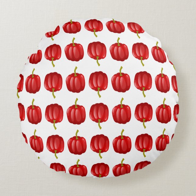 Red Knight Round Cushion (Front)