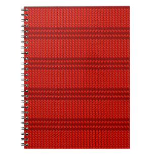 Red Knit Notebook