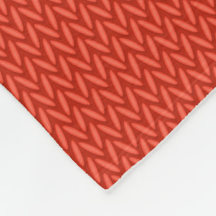 Red knitting wool texture background fleece blanket