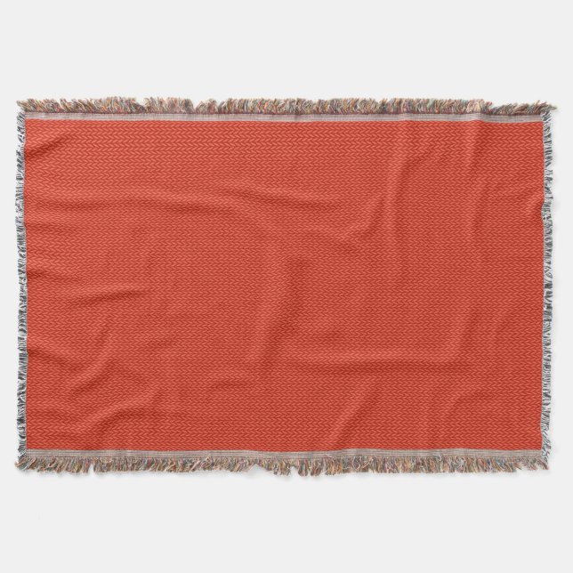 Red knitting wool texture background throw blanket (Front)