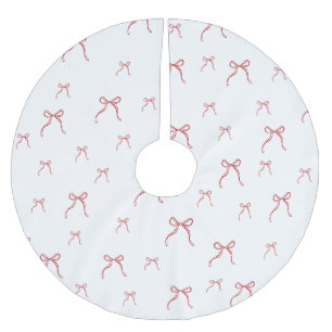 Red Knot Modern Christmas Brushed Polyester Tree Skirt