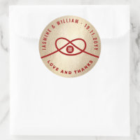 Red Knot Union Double Happiness Chinese Wedding