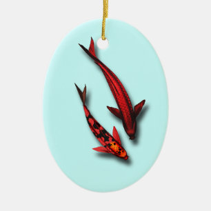Red Koi Fish Ornament