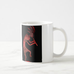 red kokopelli mug