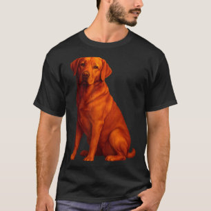 Red Lab Mum and Dad Labrador Dog T-Shirt