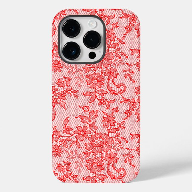 Red Lace Case-Mate iPhone Case (Back)