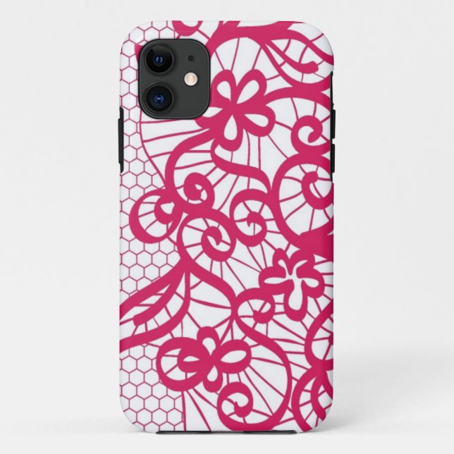 Red lace Case-Mate iPhone case (Back)