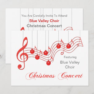 Red Lace Christmas Concert Announcement