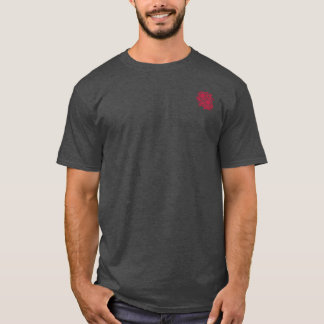 Red Lace Daisies Emblem | Blossom Basics T-Shirt