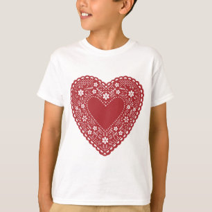 Red Lace Heart T-Shirt