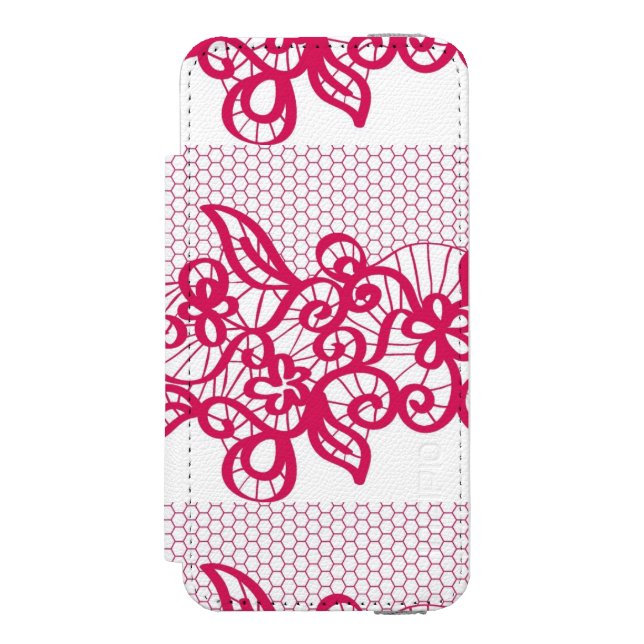 Red lace incipio iPhone wallet case (Folio Front)