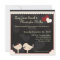 Red Lace Love Birds Wedding Invitation
