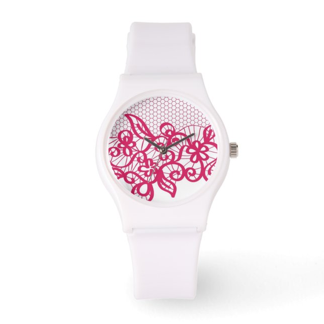 Red lace watch (Front)