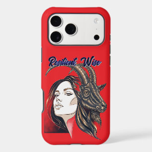 Red Lady Capricorn Zodiac iPhone Case