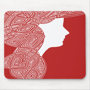 Red Lady Mousepad