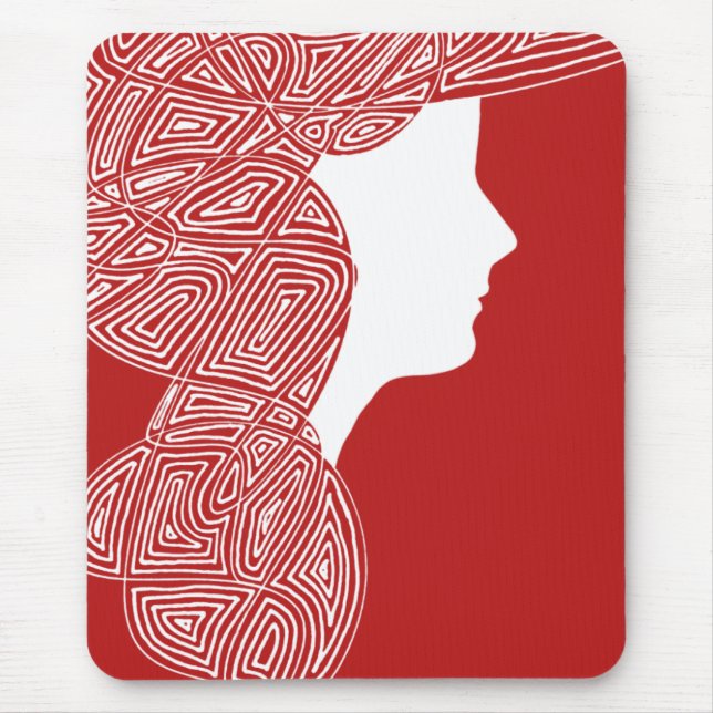 Red Lady Mousepad (Front)