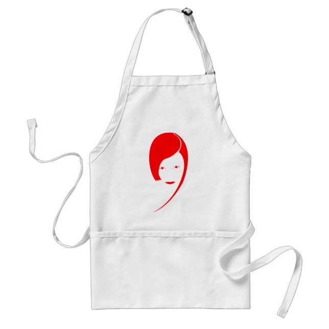 red lady standard apron (Front)