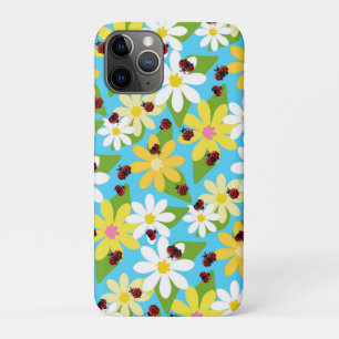 Red Ladybug Beetle Insect Lover Black Hearts iPhone 11 Pro Case