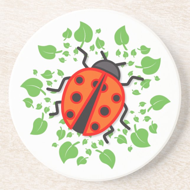 Red ladybug coaster (Front)