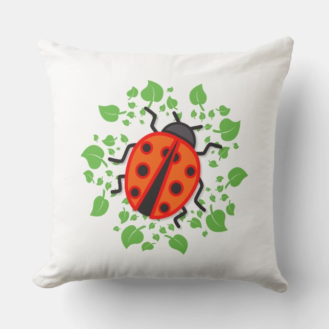 Red ladybug cushion (Front)
