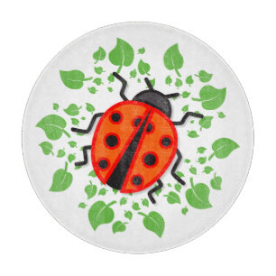 Red ladybug cutting board