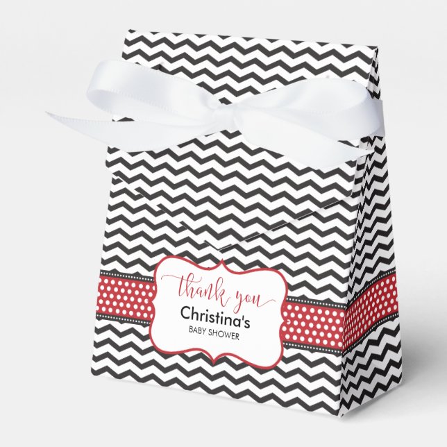 Red Ladybug Favour Box (Front Side)