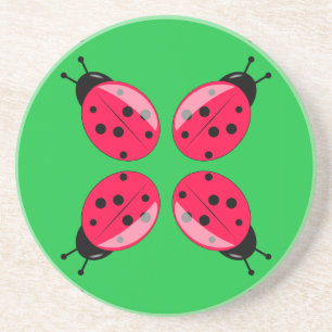 Red Ladybugs Coaster