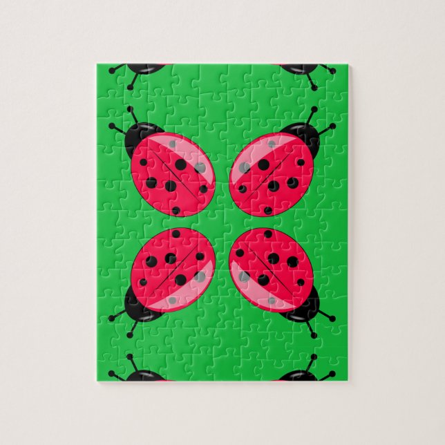 Red Ladybugs Jigsaw Puzzle (Vertical)