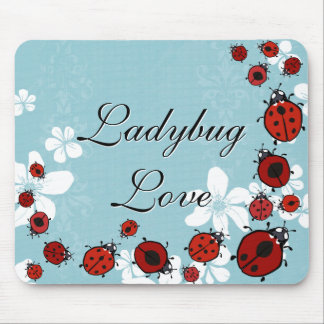 Red Ladybugs Mousepad