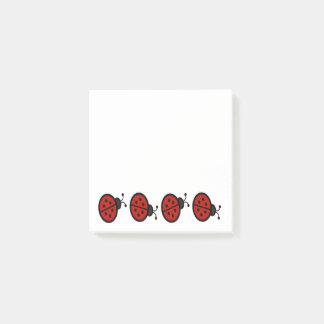 Red Ladybugs Post-it Notes