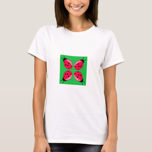 Red Ladybugs T-Shirt (Front)