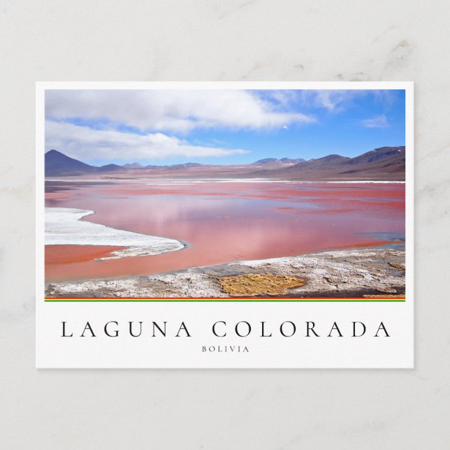Red Lake, Laguna Colorada in Bolivia Postcard (Front)