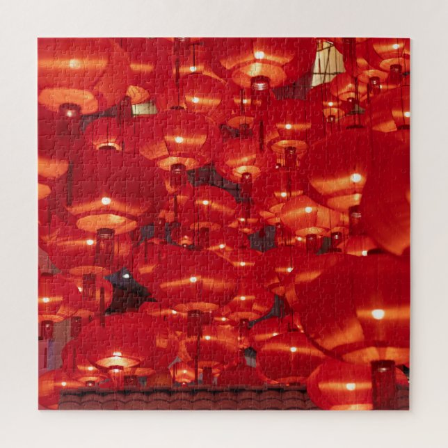 Red Lanterns Chinese New Year Jigsaw Puzzle (Vertical)