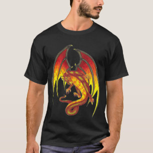 Red Larry Flame Dragon in Flight shirt