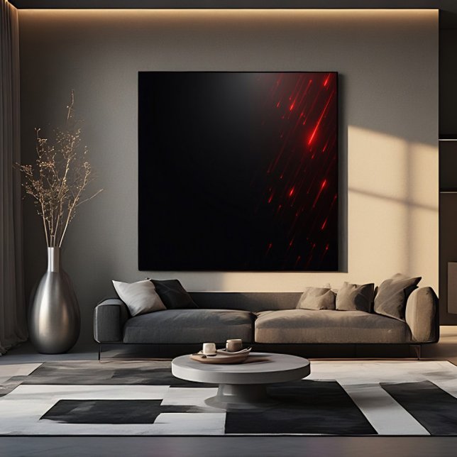 Red Laser Rain Canvas Print (Creator Uploaded)