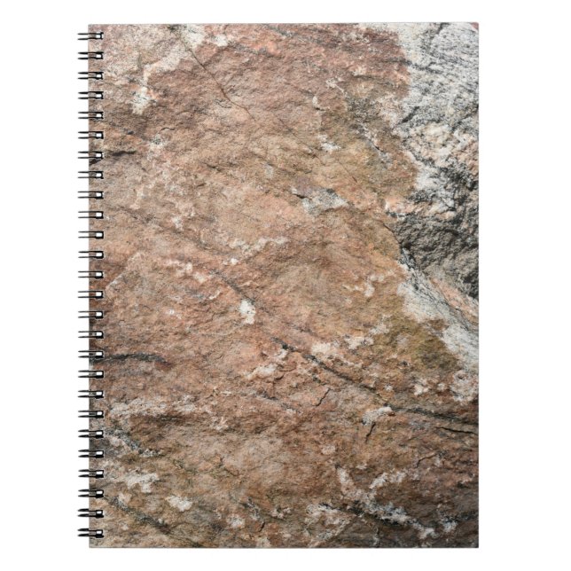 Red Layered And Crumbling Rock  Notebook (Front)