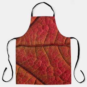 Red leaf apron
