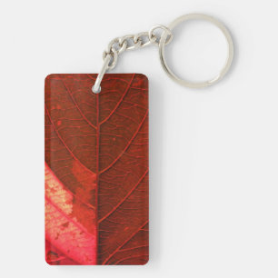 Red Leaf Key Ring