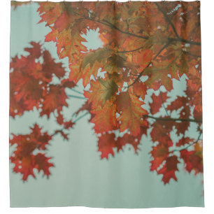 RED-LEAFED TREE SHOWER CURTAIN
