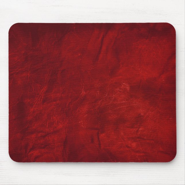 red leather abstract mouse pad (Front)