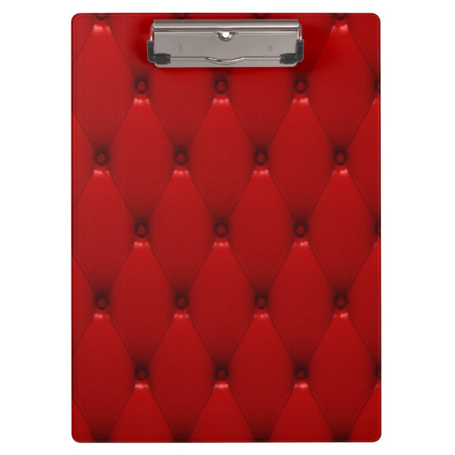 RED LEATHER CLIPBOARD (Front)