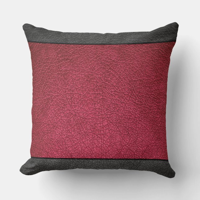 Red Leather Cushion (Front)