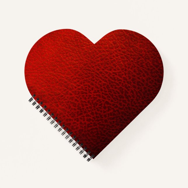 Red leather  notebook (Front)