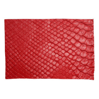 Red Leather: Product Showcase Pillowcase