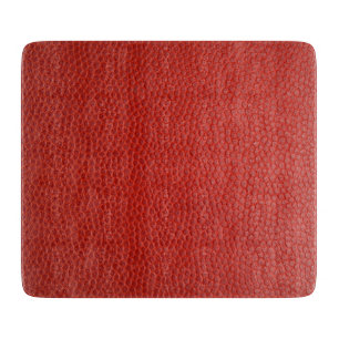 Red Leather Texture Cutting Board