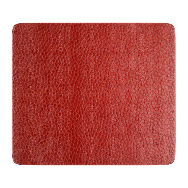 Red Leather Texture Cutting Board (Front)