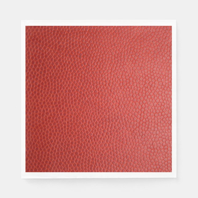 Red Leather Texture Napkin (Front)